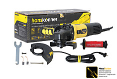 HAG15125E УШМ Hanskonner, 125мм, 1500Вт, 3000-11000об/мин, конст эл-ка, черт
