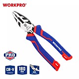 WP231025  Пассатижи 180мм CR-V   WORKPRO