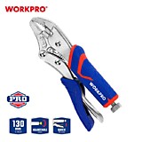 WP231072 Клещи зажимные  130мм с изогнутыми губками CR-V   WORKPRO