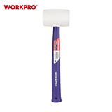 WP241040 Киянка с пластиковой рукояткой 450г резиновая белая  WORKPRO