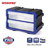 WP283012 Органайзер пластиковый  2 выдвижных ящичка  WORKPRO